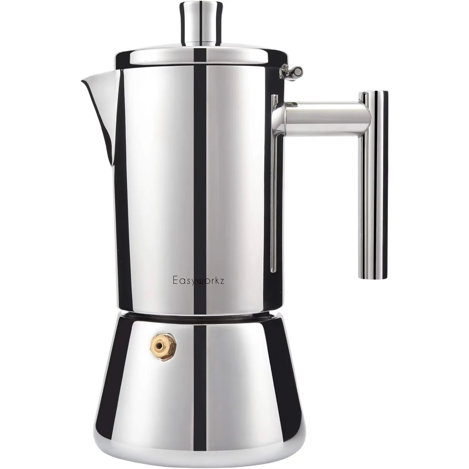 EW Stainless Steel Stovetop Espresso Maker - Induction Moka Pot