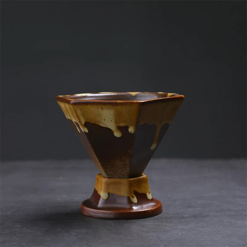 Retro Oriental Style Design Ceramic Luxury Coffee Cup