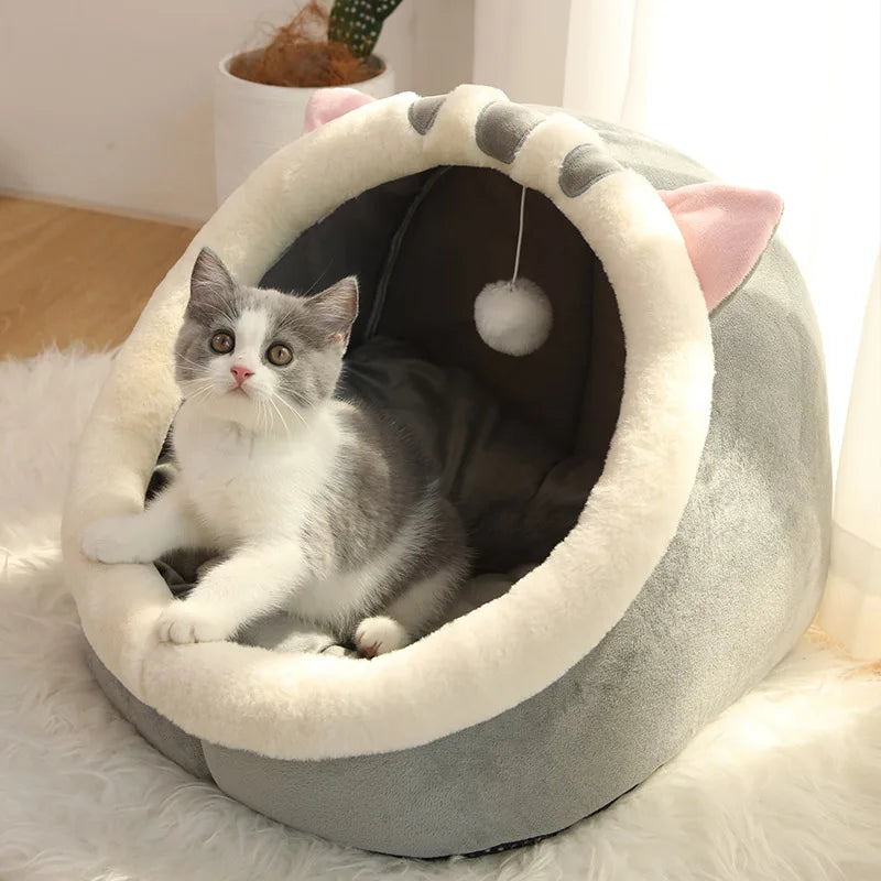 Foldable & Washable Deep Sleep Cat Bed