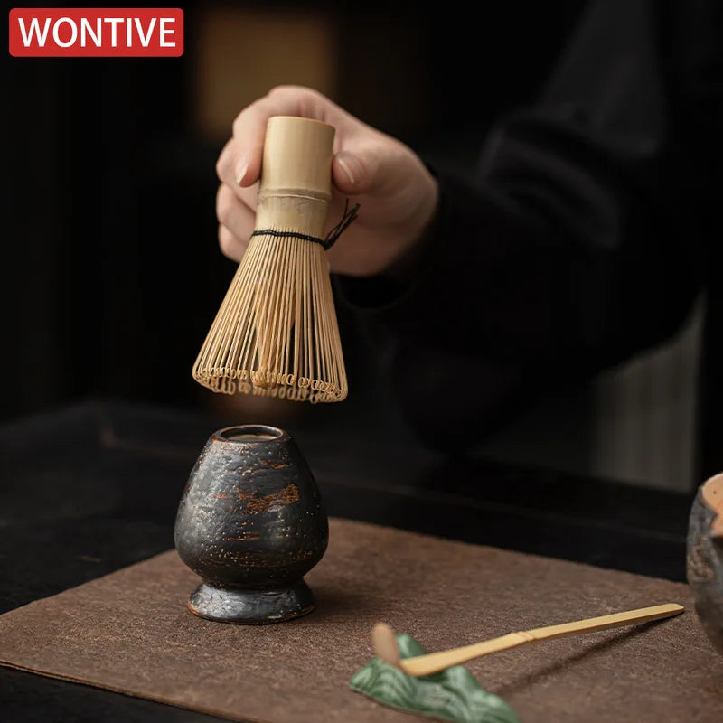 Vintage Japanese Matcha Bamboo Traditional Tea Set