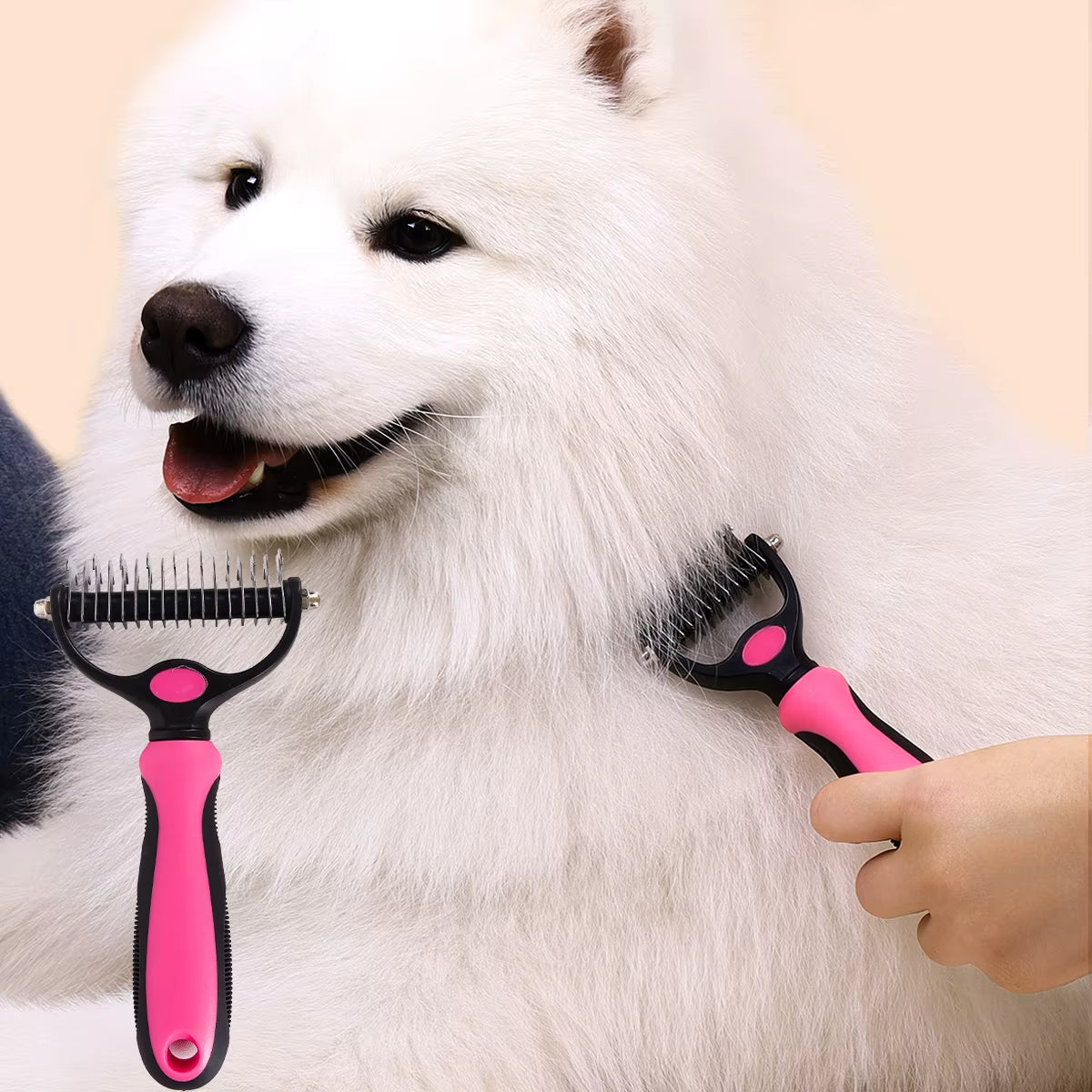 Double-Sided Knot Comb Dog and Cat Beauty Hair Removal Tangle Free