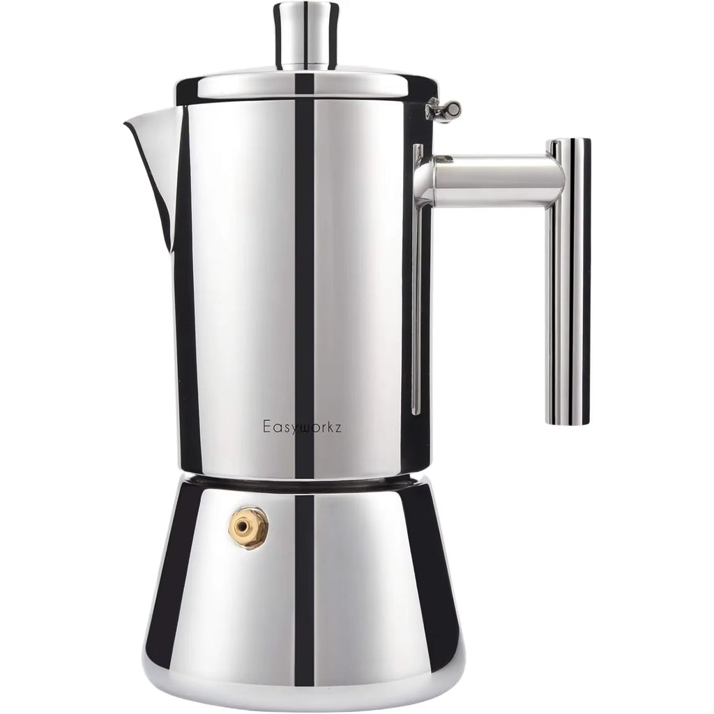 EW Stainless Steel Stovetop Espresso Maker - Induction Moka Pot