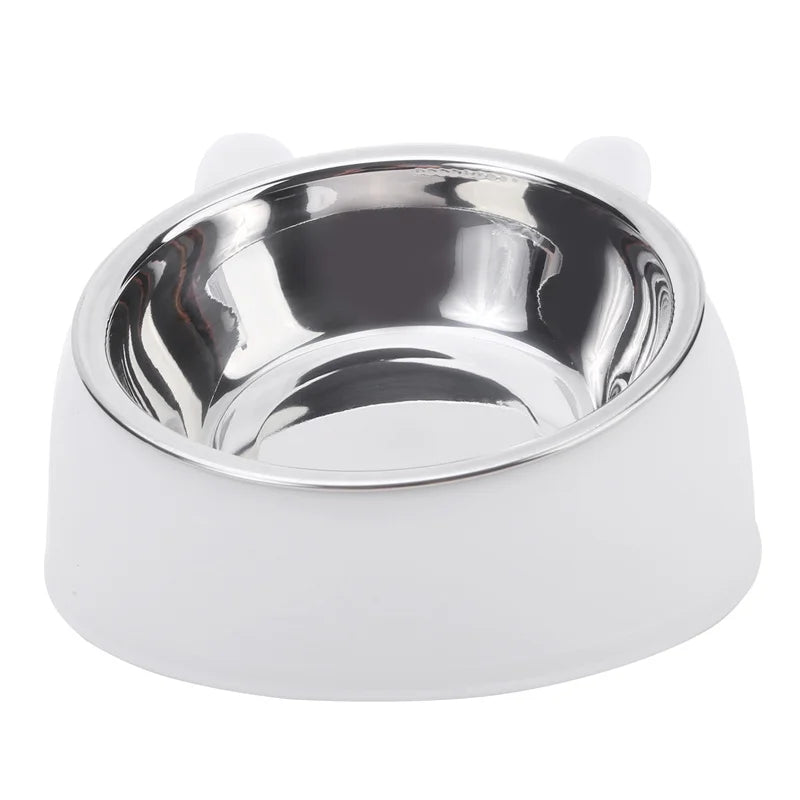 Non-Slip 100ML Cat and Dog Bowl with 15 Degrees Tilt for comfortable feeding