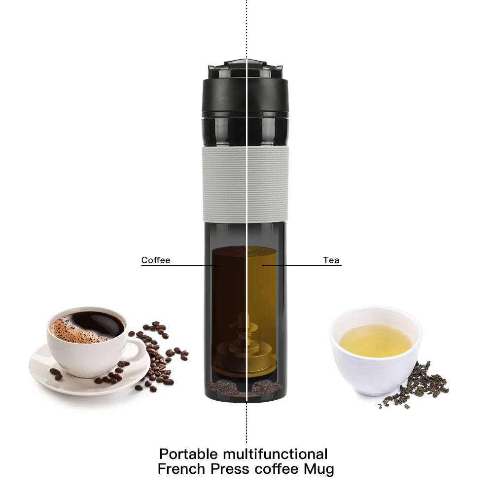 350ML French Press Coffee Maker and Insulated Travel Mug
