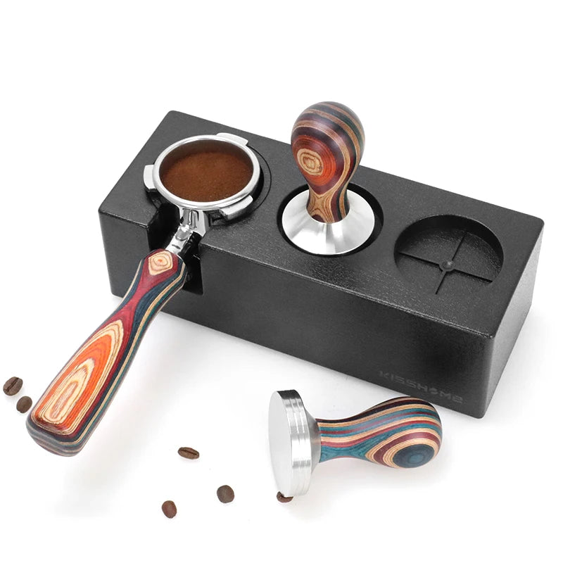 Colourful Stylish Premium Coffee Tamper – Stainless Steel & Wood - Multiple Sizes