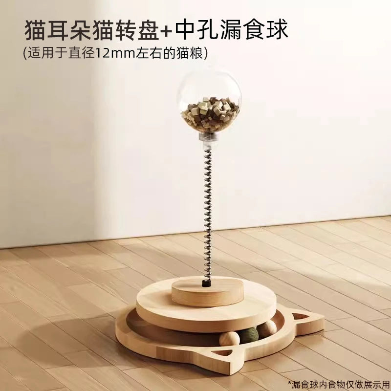 Stimulating Cat Toy with a Scratch Column