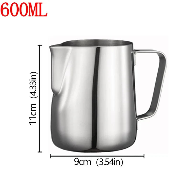 Barista Style Stainless Steel Milk Frother Jug