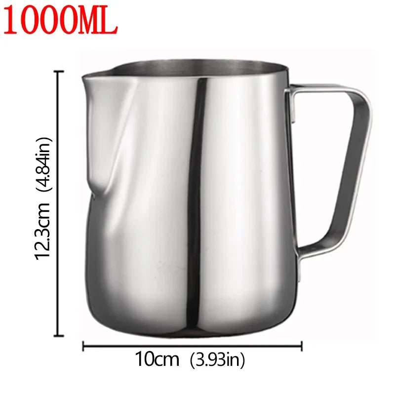 Barista Style Stainless Steel Milk Frother Jug
