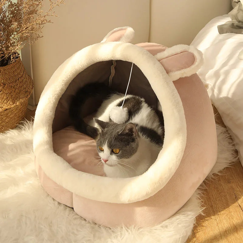 Foldable & Washable Deep Sleep Cat Bed
