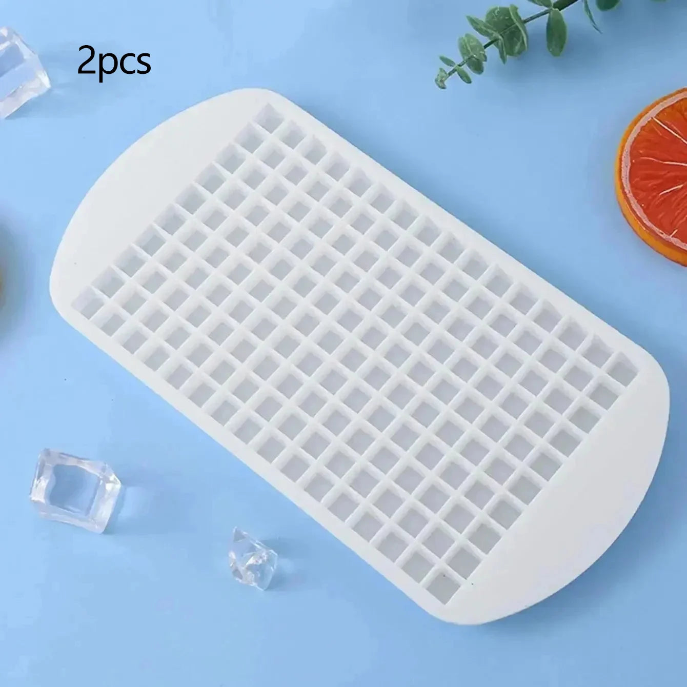 Choice of 1 or 2-Pack 160-Grid Silicone Ice Cube Tray