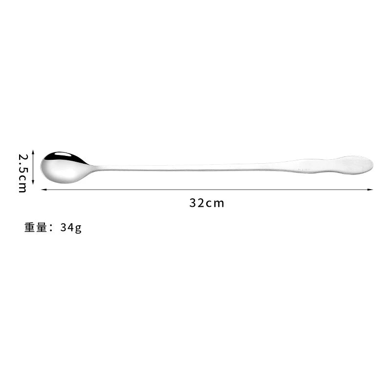 Long Handle Stainless Steel Spoon 