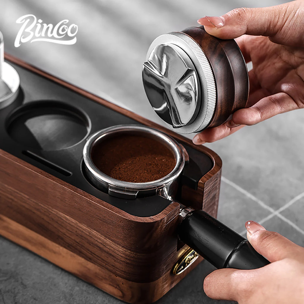 Coffee Tamper & Distributor with Tamping Base