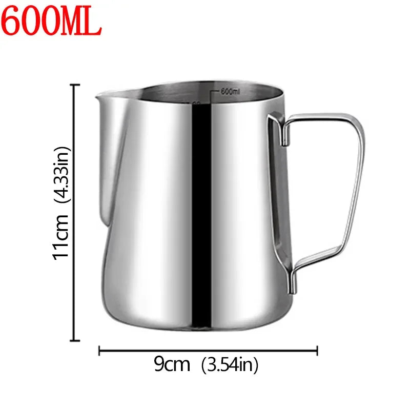 Barista Style Stainless Steel Milk Frother Jug