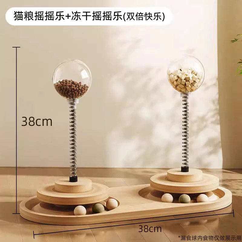 Stimulating Cat Toy with a Scratch Column