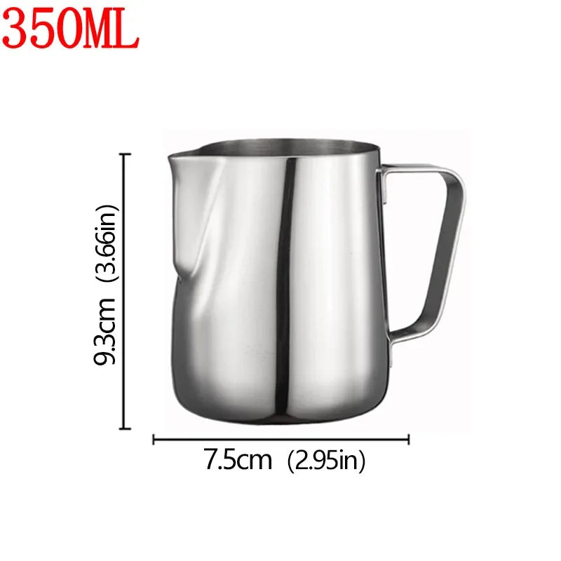 Barista Style Stainless Steel Milk Frother Jug