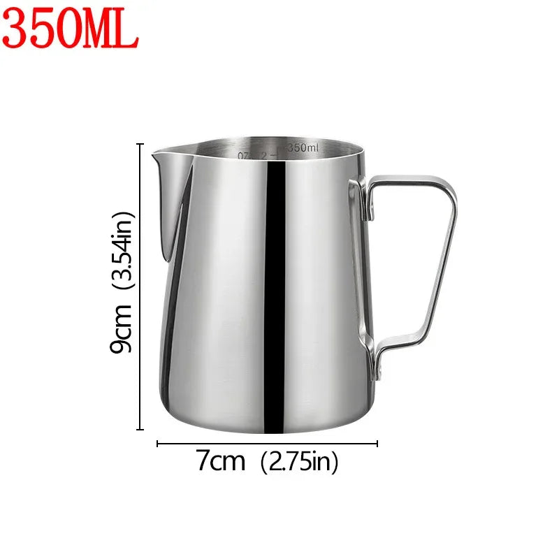 Barista Style Stainless Steel Milk Frother Jug