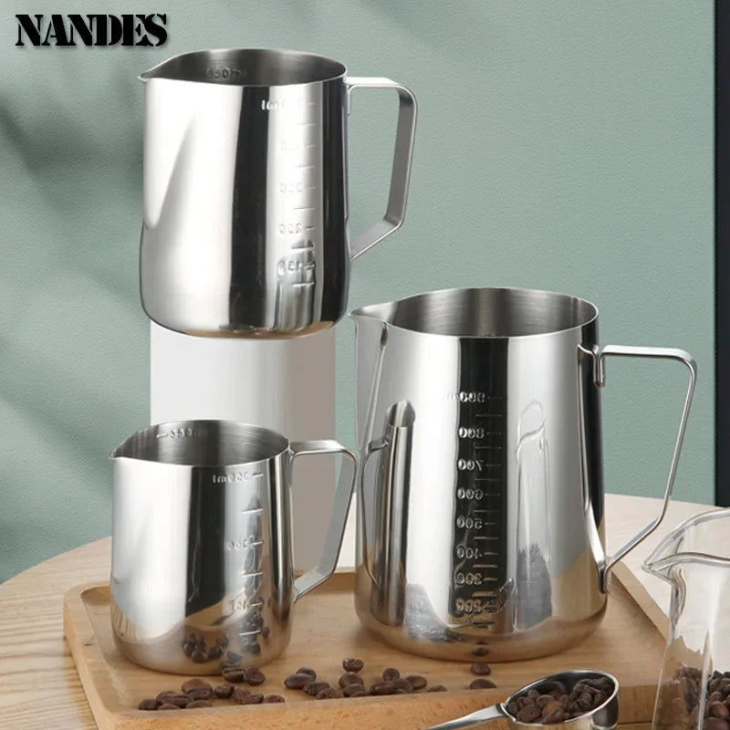 Barista Style Stainless Steel Milk Frother Jug