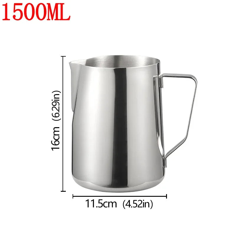 Barista Style Stainless Steel Milk Frother Jug