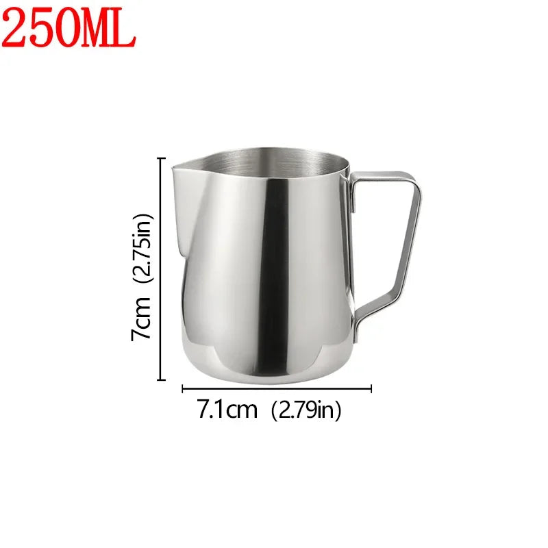 Barista Style Stainless Steel Milk Frother Jug