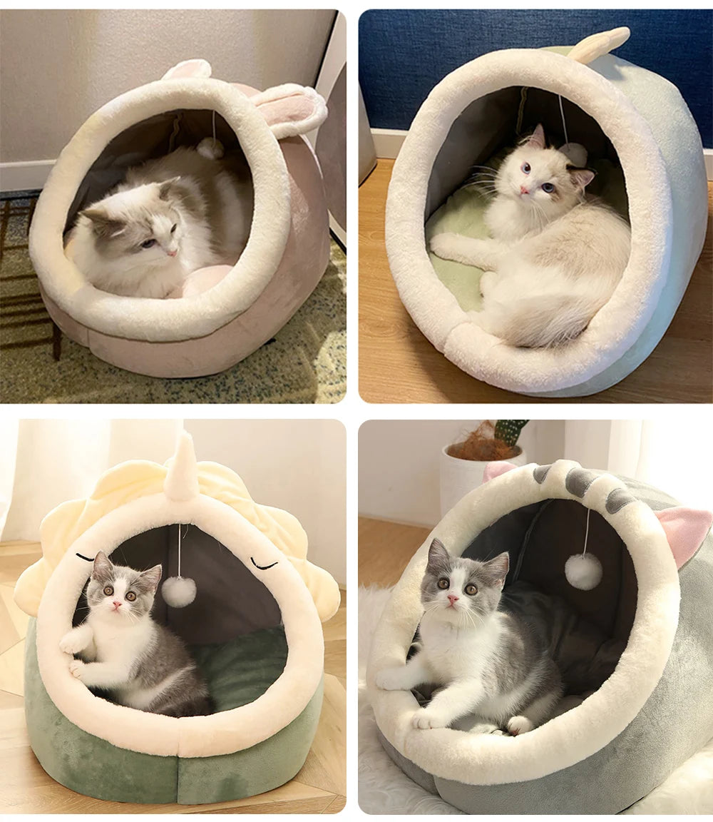 Foldable & Washable Deep Sleep Cat Bed