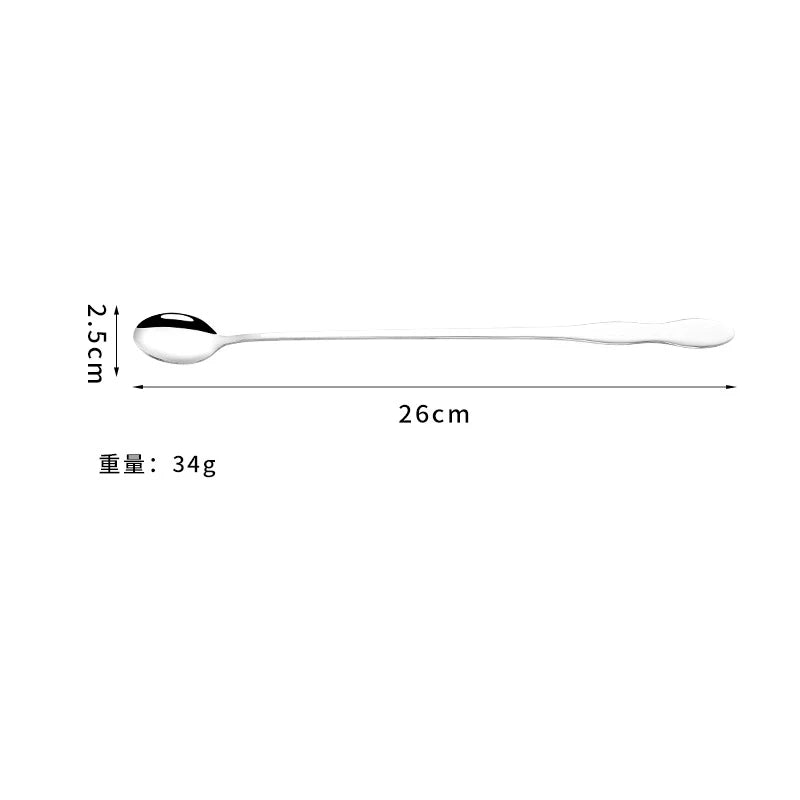Long Handle Stainless Steel Spoon 