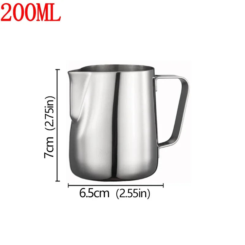 Barista Style Stainless Steel Milk Frother Jug