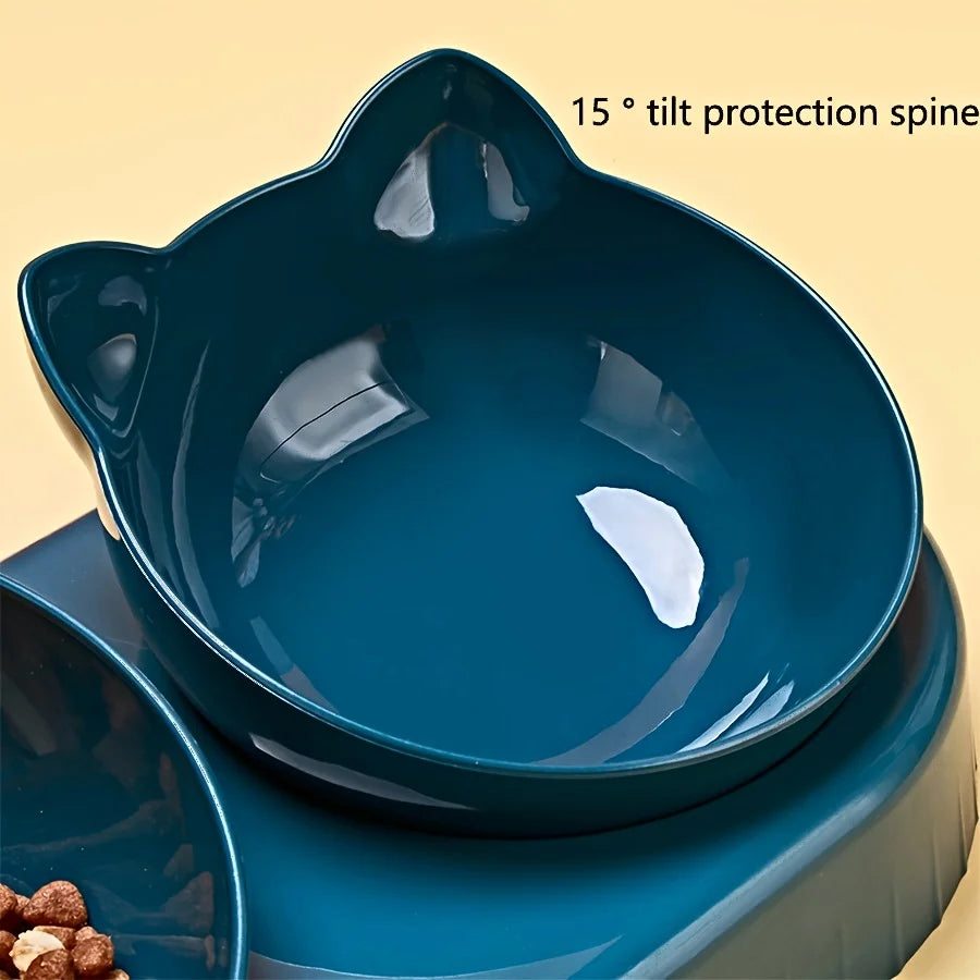 3 in 1 Cat Food Bowls with Water Feeder