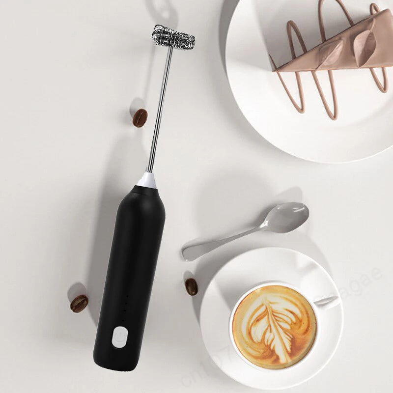 USB Rechargeable Electric Coffee Frother/Milk Whisk