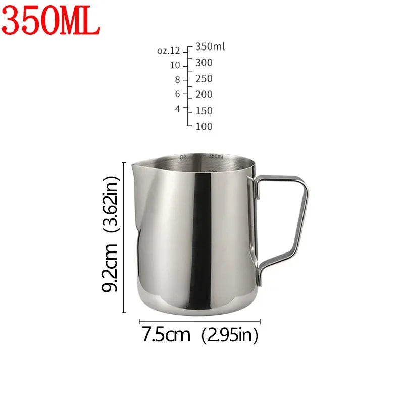 Barista Style Stainless Steel Milk Frother Jug