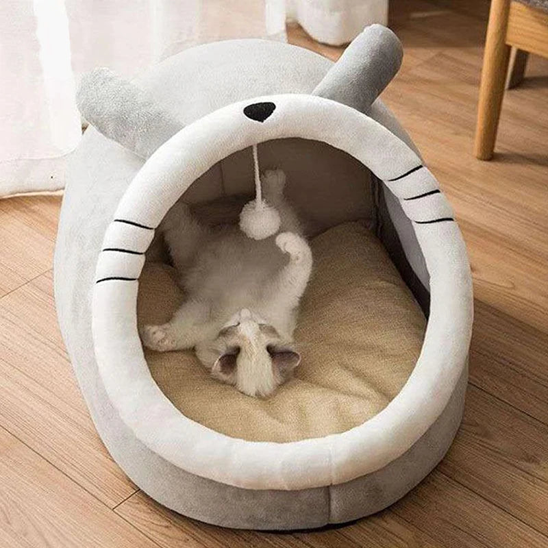 Foldable & Washable Deep Sleep Cat Bed