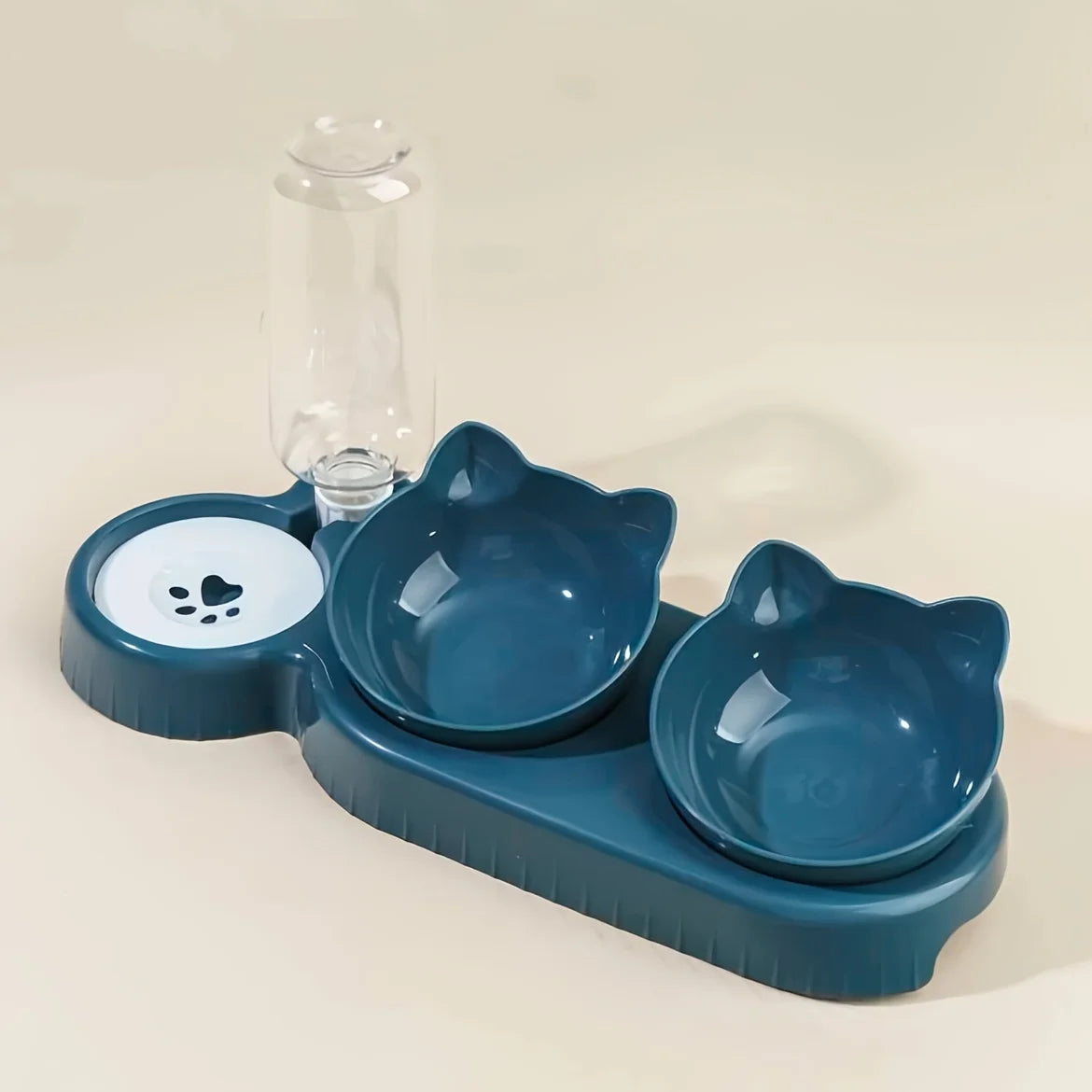 3 in 1 Cat Food Bowls with Water Feeder