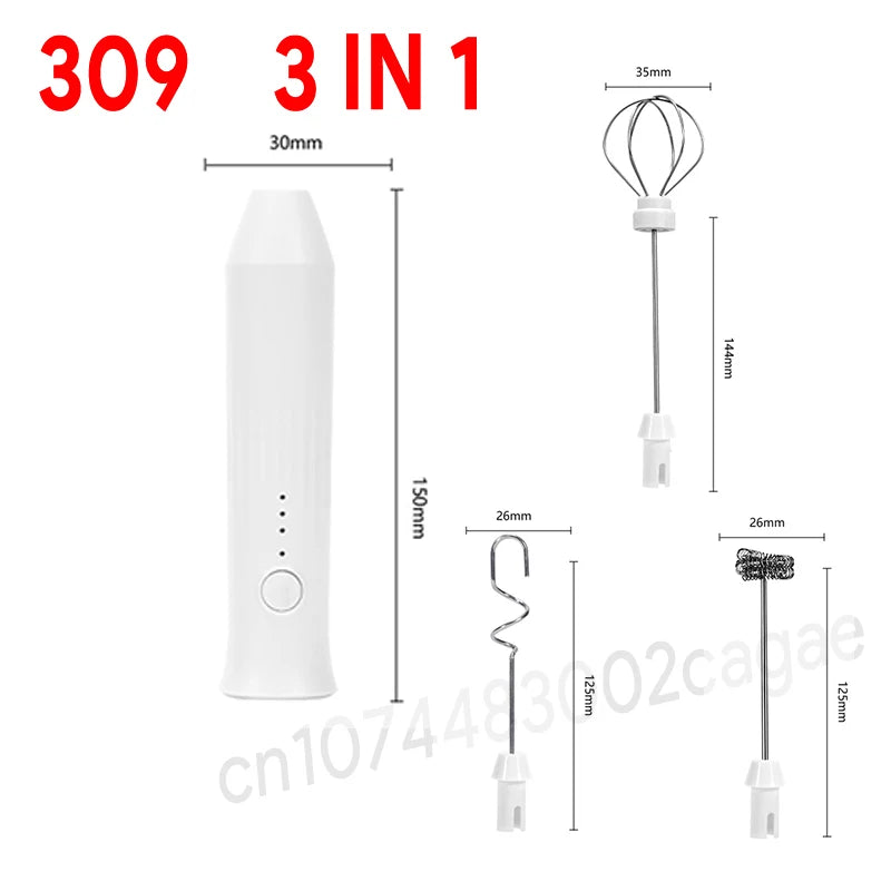 USB Rechargeable Electric Coffee Frother/Milk Whisk