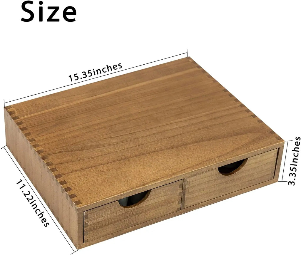 Quality Wooden Storage Drawers for Coffee Pods Holder -Can also Double as a Coffee Station