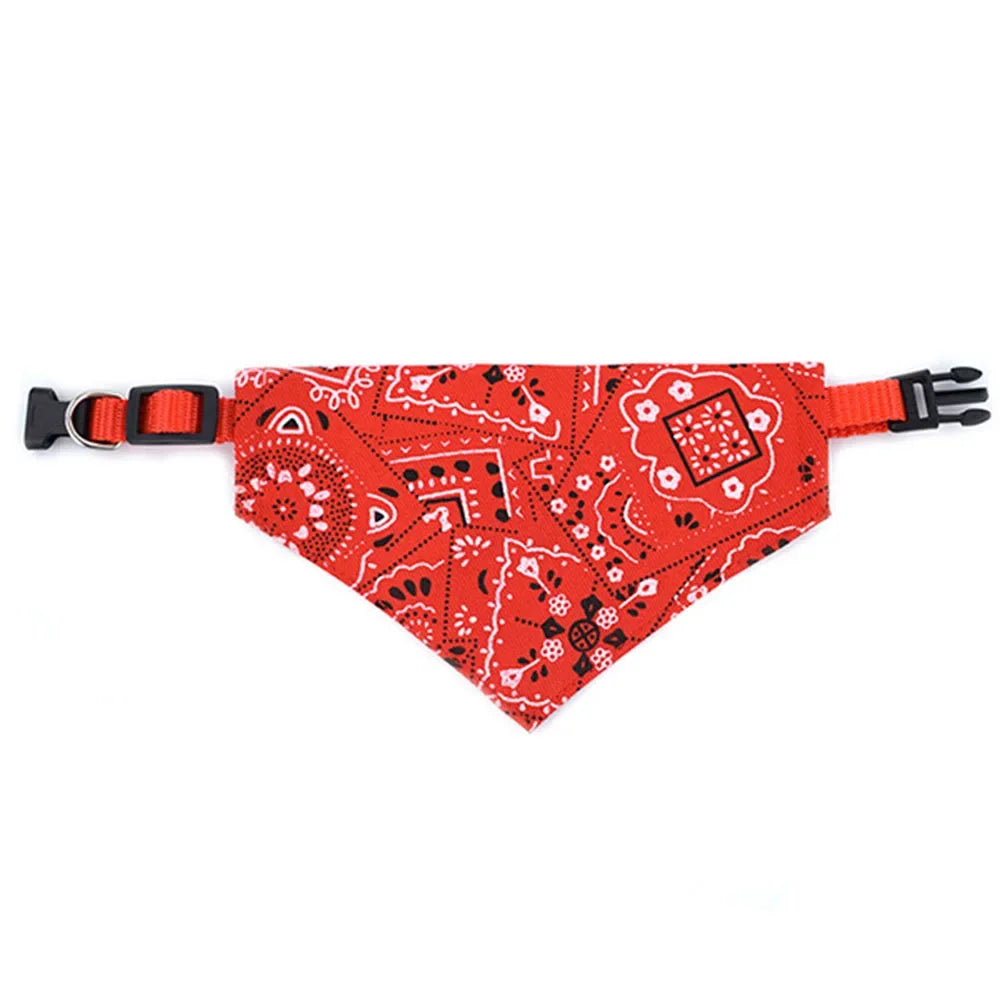 Adjustable Dog Bandana Collar Scarf for Cats and Dogs
