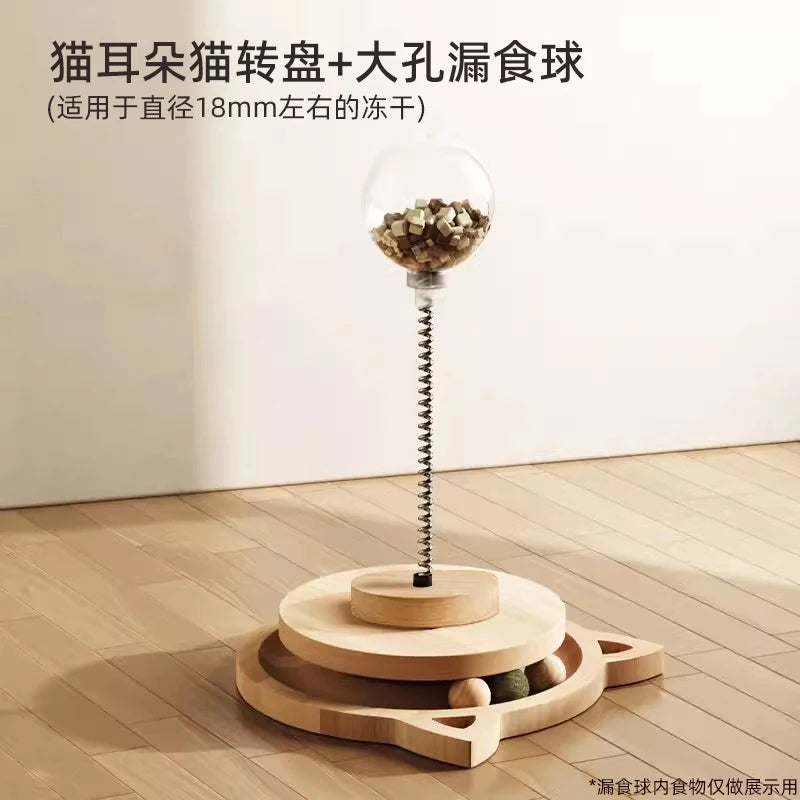 Stimulating Cat Toy with a Scratch Column