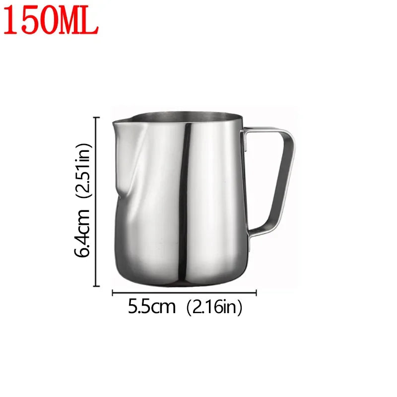 Barista Style Stainless Steel Milk Frother Jug