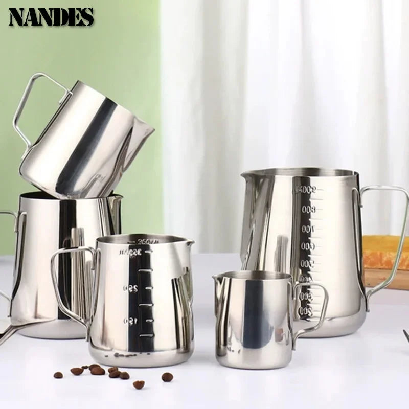 Barista Style Stainless Steel Milk Frother Jug