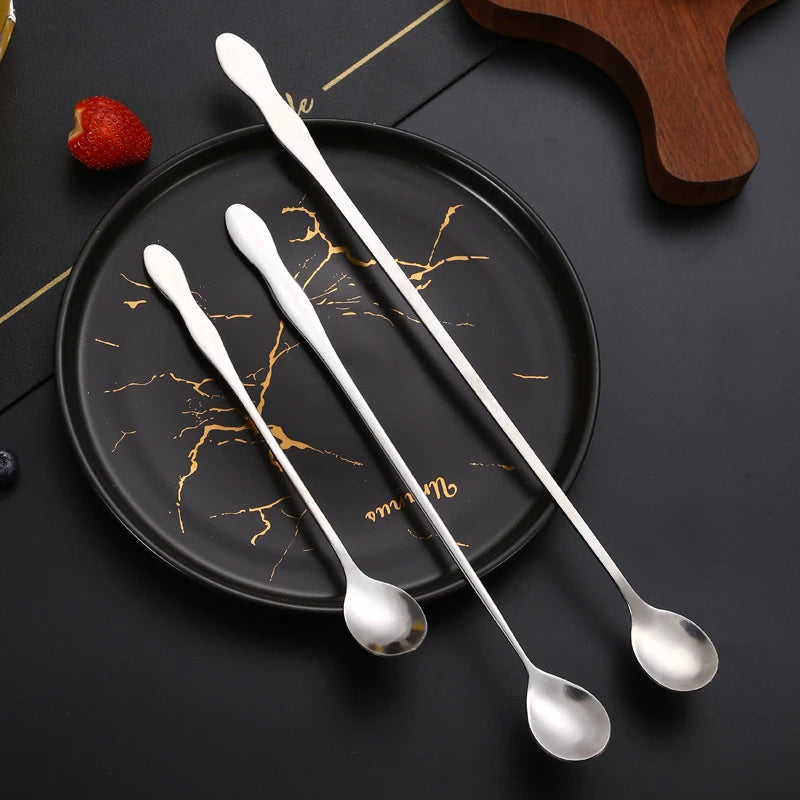 Long Handle Stainless Steel Spoon 