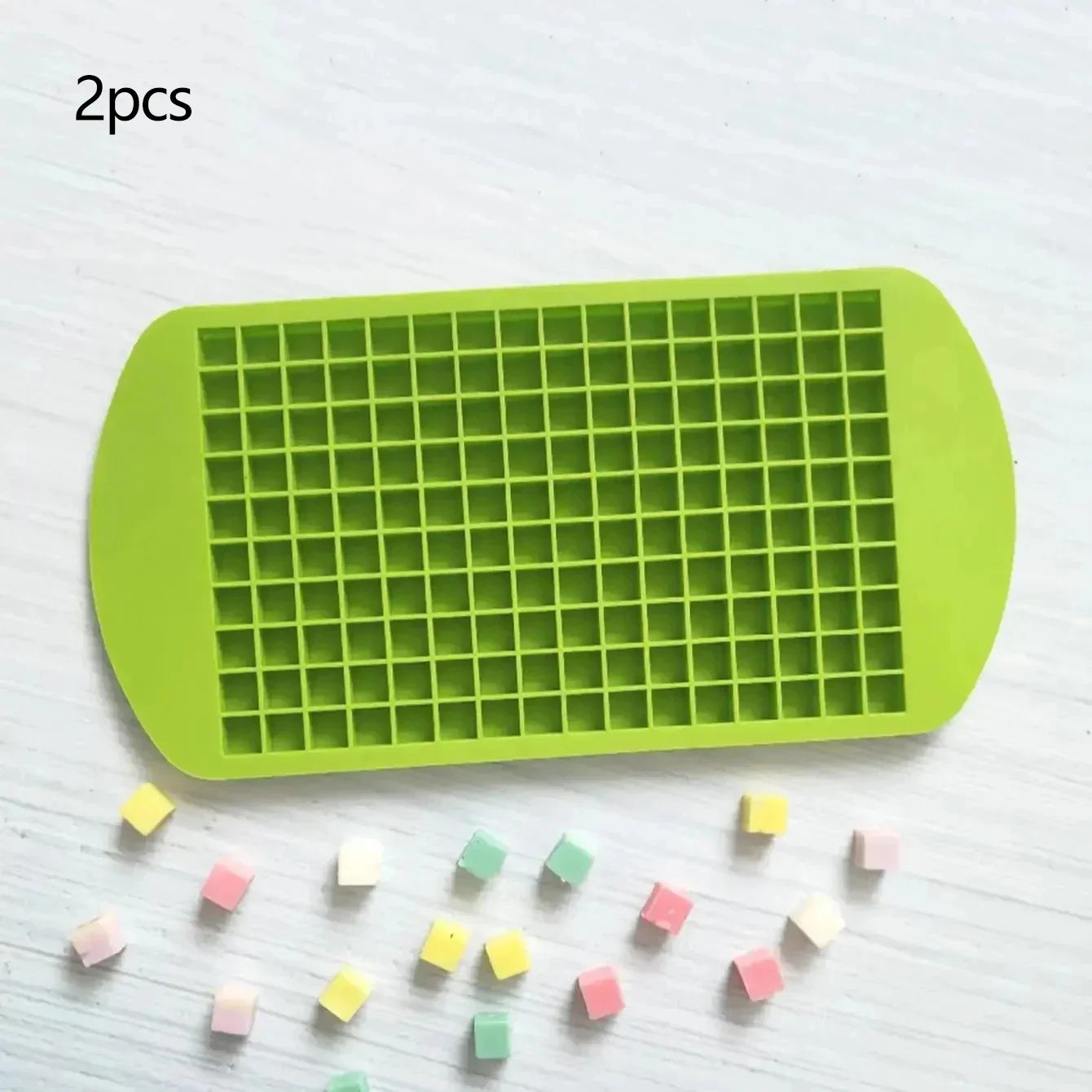 Choice of 1 or 2-Pack 160-Grid Silicone Ice Cube Tray