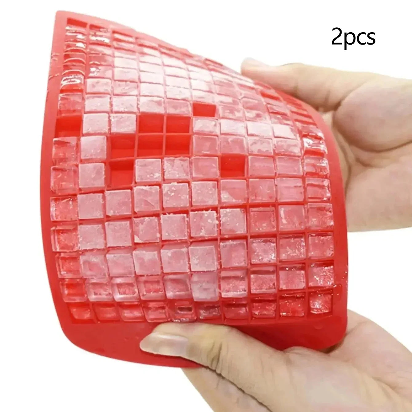 Choice of 1 or 2-Pack 160-Grid Silicone Ice Cube Tray