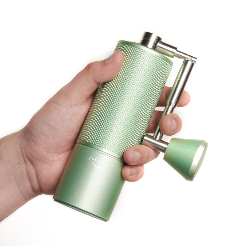 Chestnut Premium Manual Coffee Grinder with Foldable Crank
