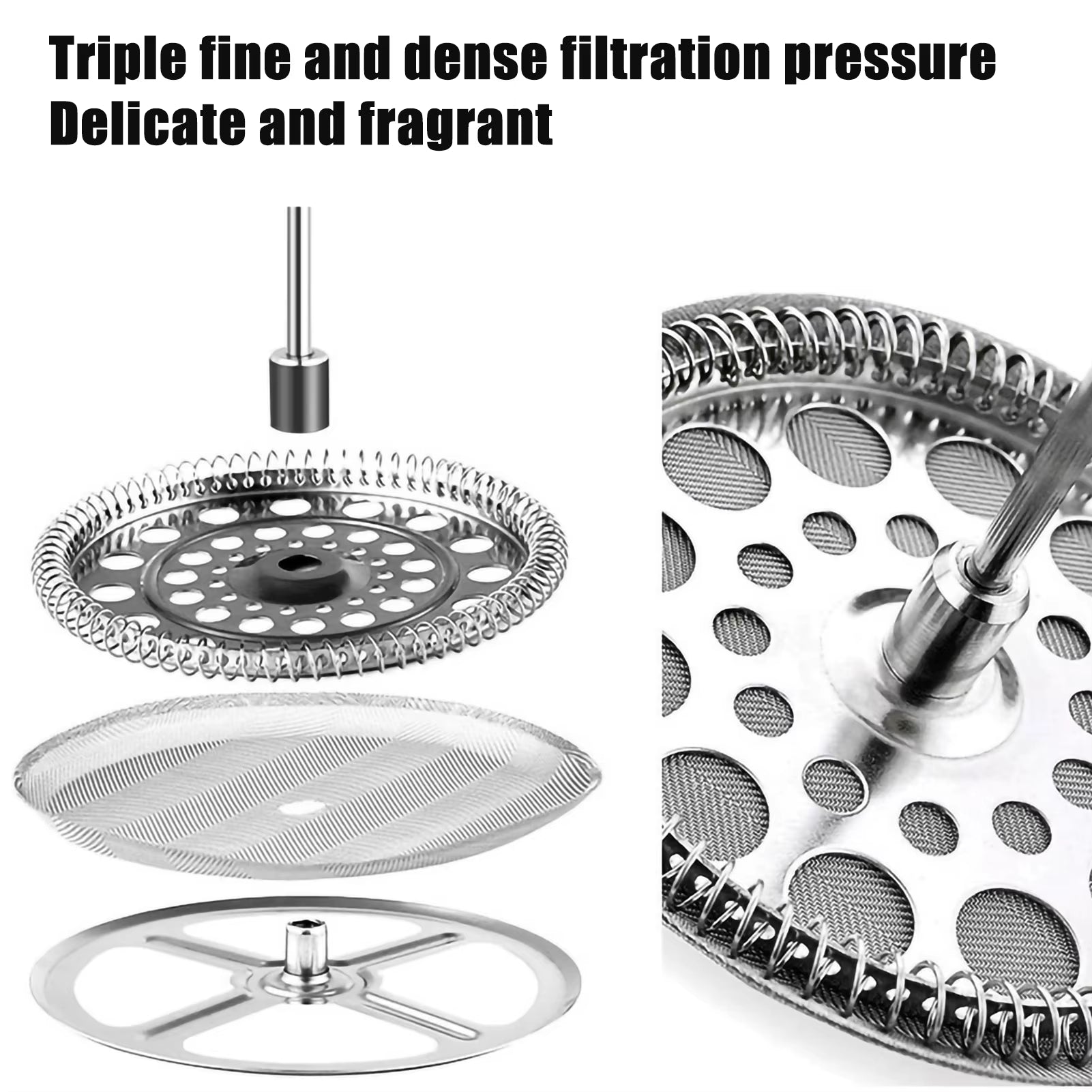 Stainless Steel Double Walled Insulated French Press Coffee Maker